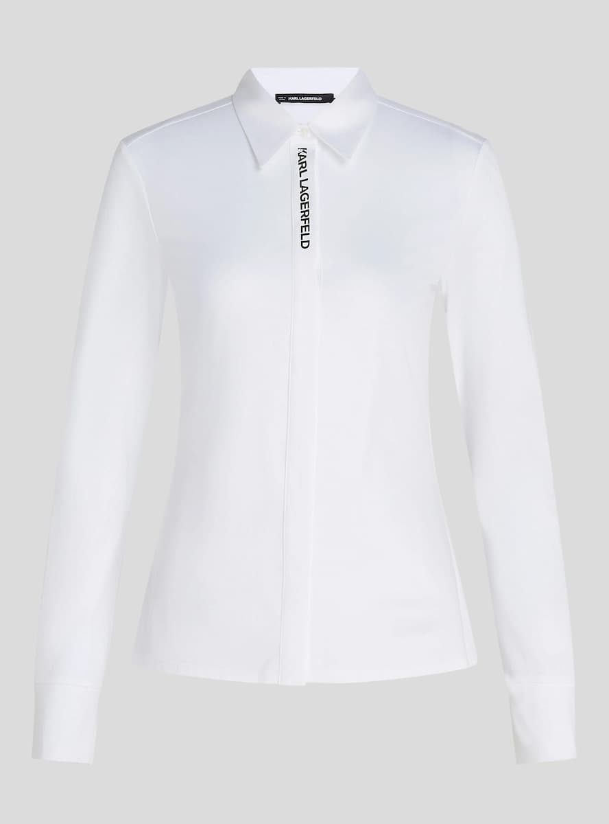 Γυναικείο Πουκάμισο Λευκό Karl Lagerfeld A3W17103-100 WHITE