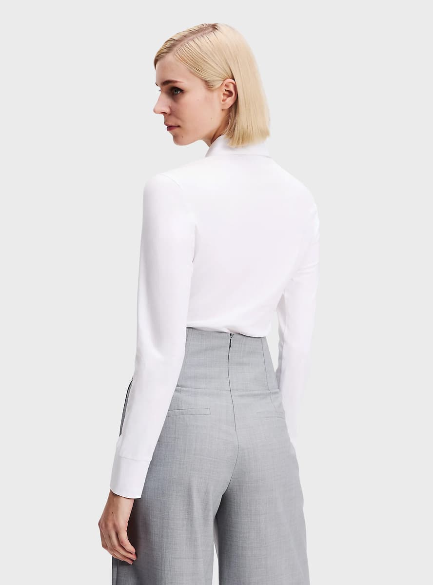 Γυναικείο Πουκάμισο Λευκό Karl Lagerfeld A3W17103-100 WHITE