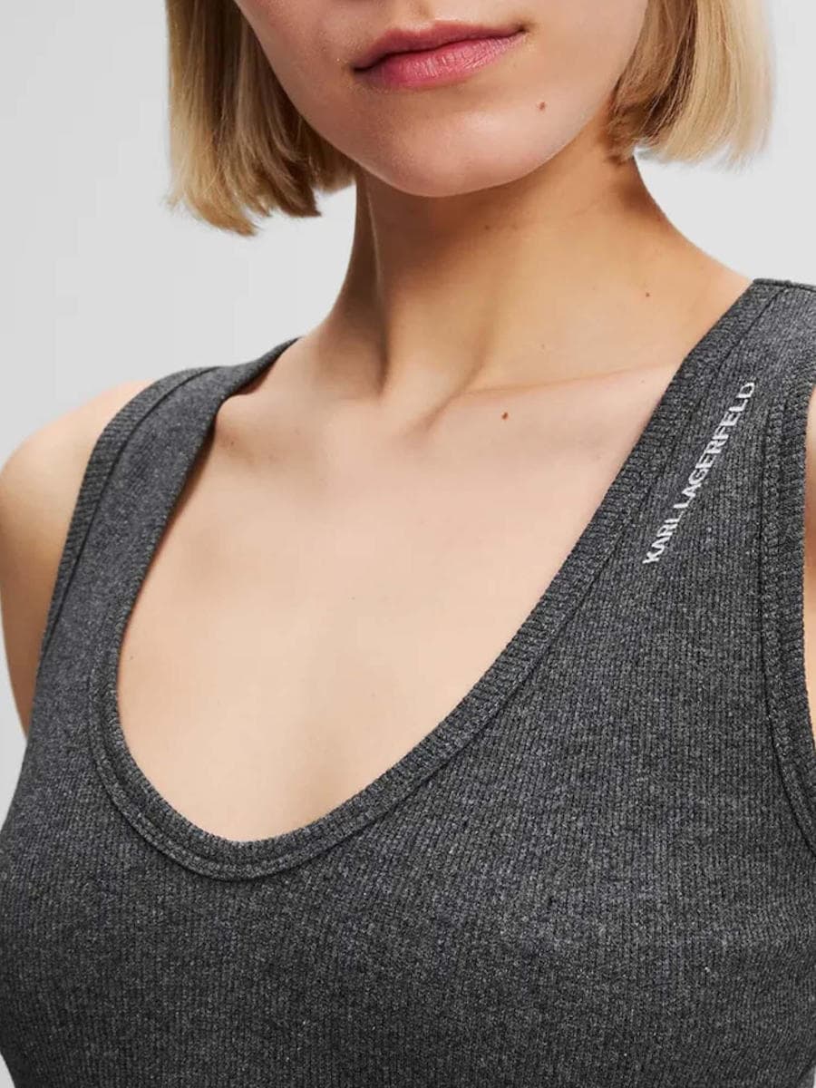 Γυναικείο Tank Top Γκρι Karl Lagerfeld A3W17117-255 GREY MELANGE