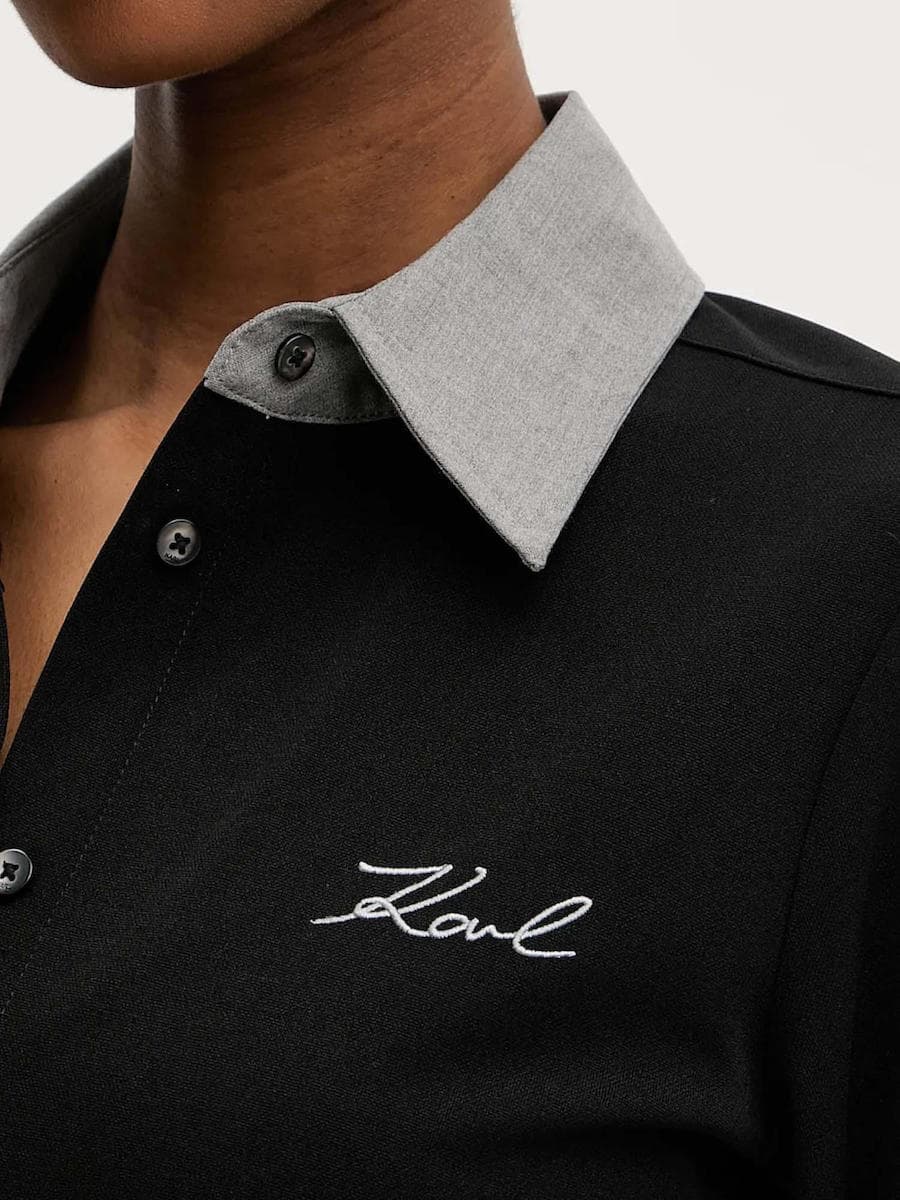 Γυναικείο Πουκάμισο Μαύρο Karl Lagerfeld A3W17101-999 BLACK