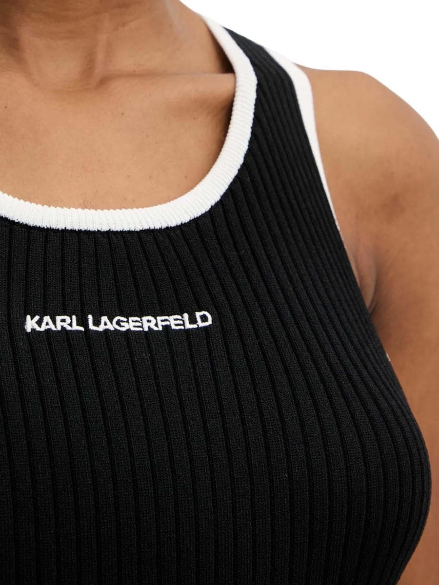 Γυναικείο Αμάνικο Φόρεμα Μαύρο Karl Lagerfeld A3W13039-999 BLACK