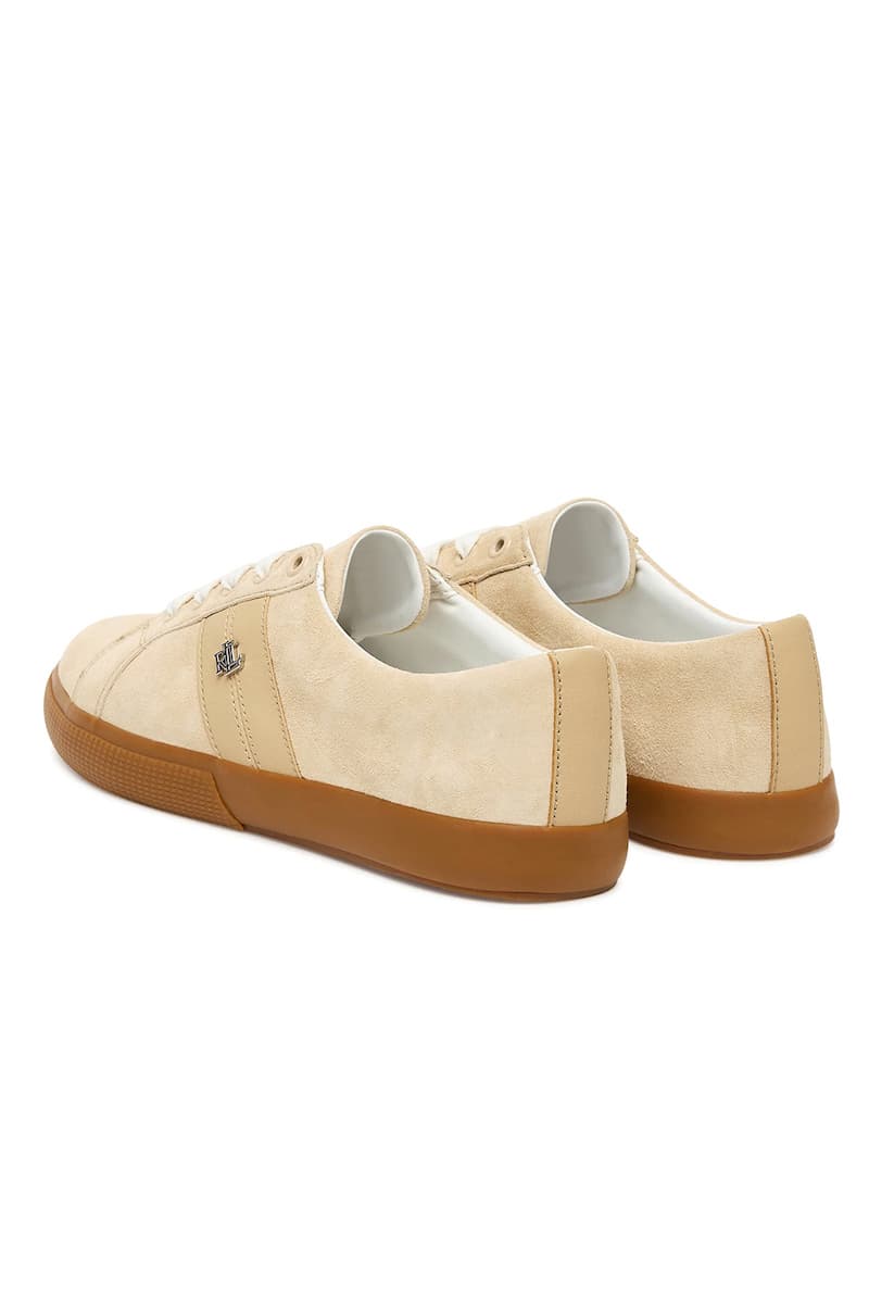 Γυναικεία Δερμάτινα Janson II Sneakers Μπεζ Ralph Lauren 802868344004-BEIGE