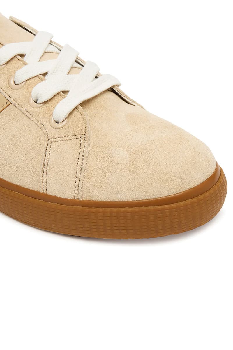 Γυναικεία Δερμάτινα Janson II Sneakers Μπεζ Ralph Lauren 802868344004-BEIGE
