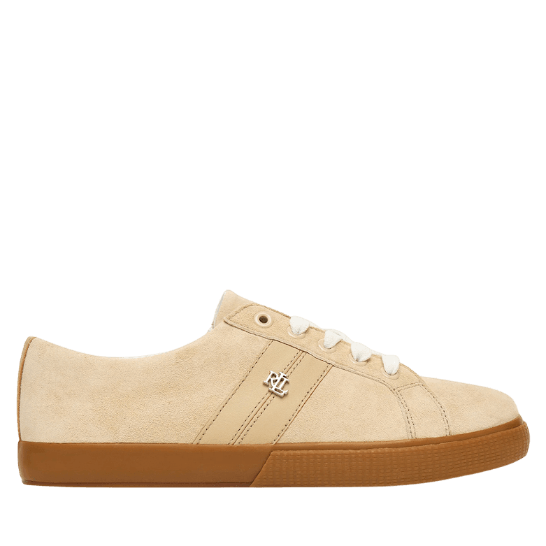 Γυναικεία Δερμάτινα Janson II Sneakers Μπεζ Ralph Lauren 802868344004-BEIGE
