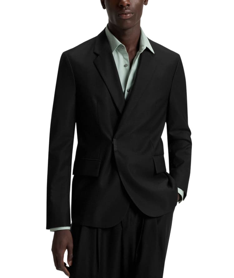 Ανδρικό Hans021F2X Σακάκι Μαύρο Hugo 50549053-001