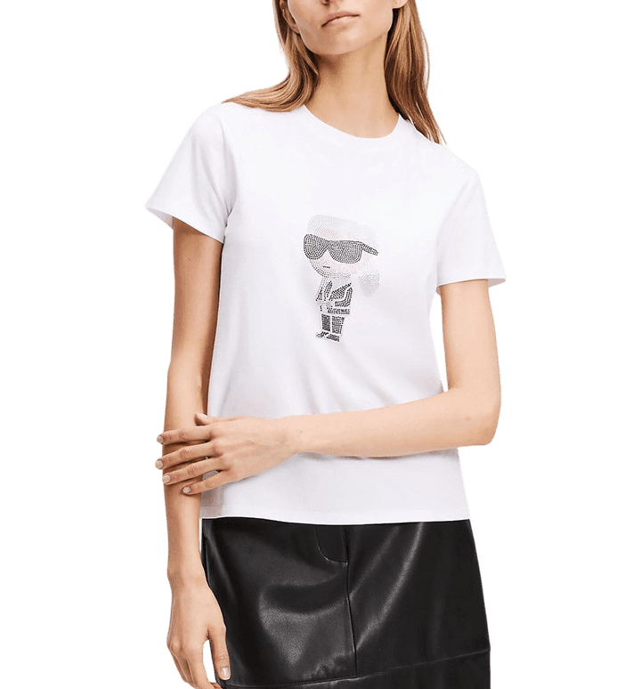Γυναικείο T-shirt Λευκό Karl Lagerfeld A3W17076-100 WHITE