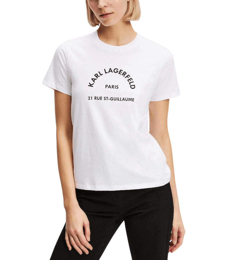 Γυναικείο T-shirt Λευκό Karl Lagerfeld A3W17105-100 WHITE