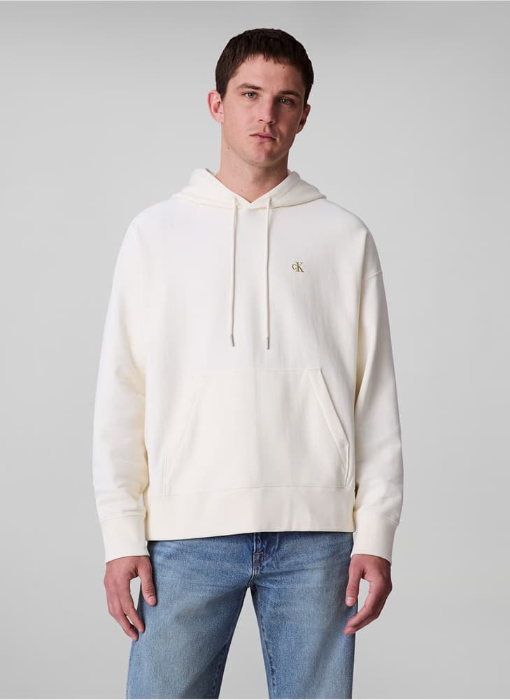 Ανδρικό Φούτερ Εκρού Calvin Klein LV04RC278G-YAS