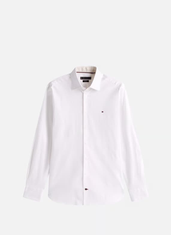 Ανδρικό Πουκάμισο Λευκό Tommy Hilfiger MW0MW40674-YCF