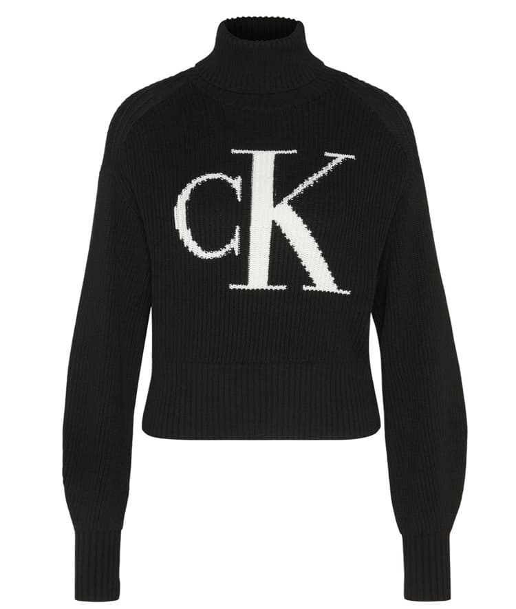 Γυναικείο Ζιβάγκο Πουλόβερ Μαύρο Calvin Klein LV047D349G-UB1