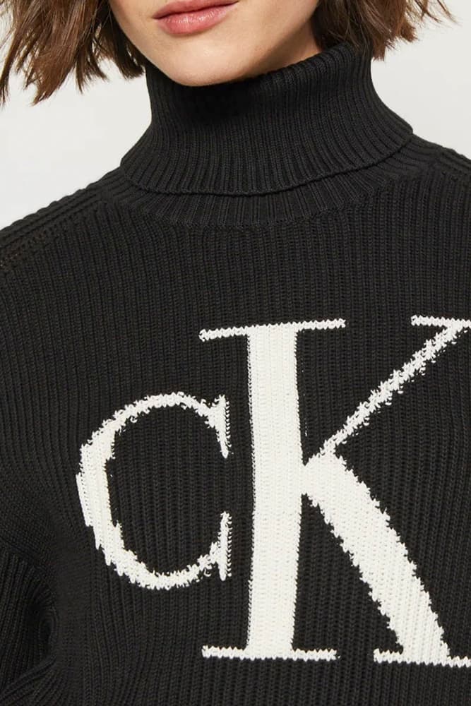 Γυναικείο Ζιβάγκο Πουλόβερ Μαύρο Calvin Klein LV047D349G-UB1