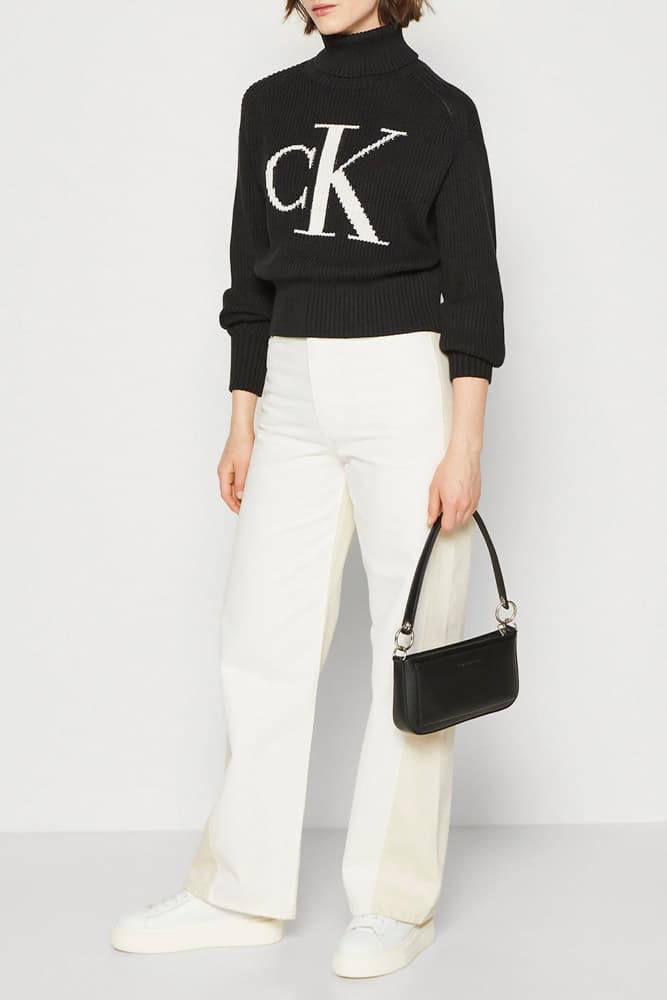 Γυναικείο Ζιβάγκο Πουλόβερ Μαύρο Calvin Klein LV047D349G-UB1