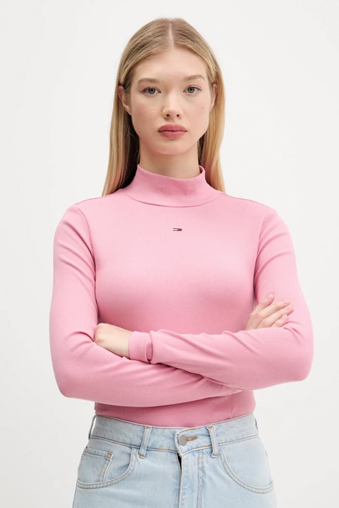 Γυναικεία Μπλούζα Ζιβάγκο Ροζ Tommy Jeans DW0DW19830-THC