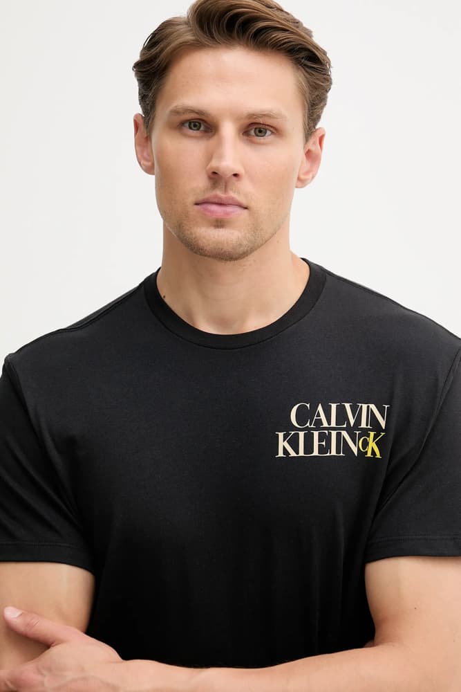 Ανδρικό T-shirt Μαύρο Calvin Klein LV04RC844G-UB1