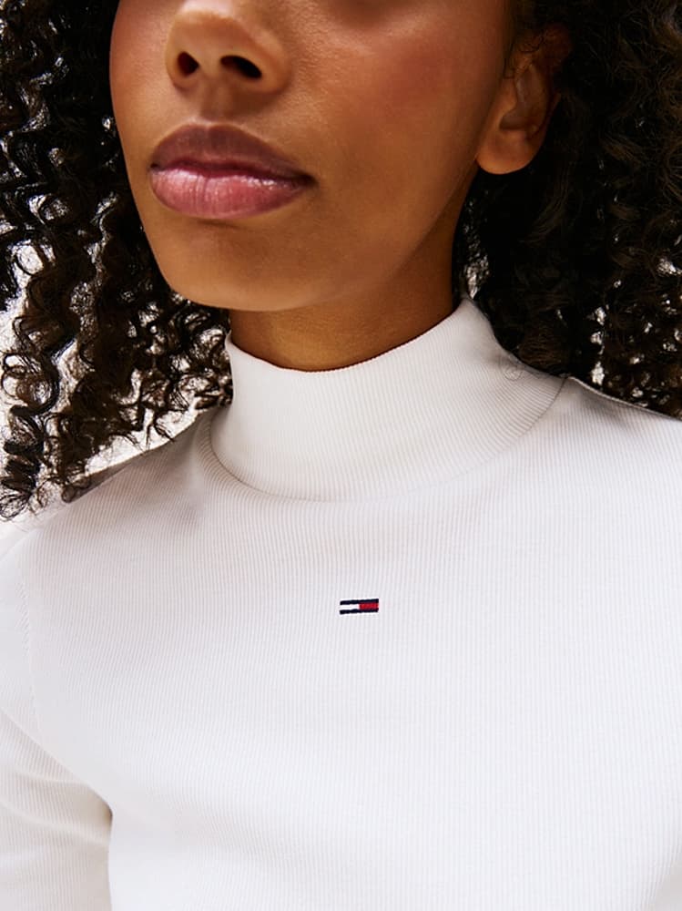 Γυναικεία Μπλούζα Ζιβάγκο Λευκή Tommy Jeans DW0DW19830-YBL