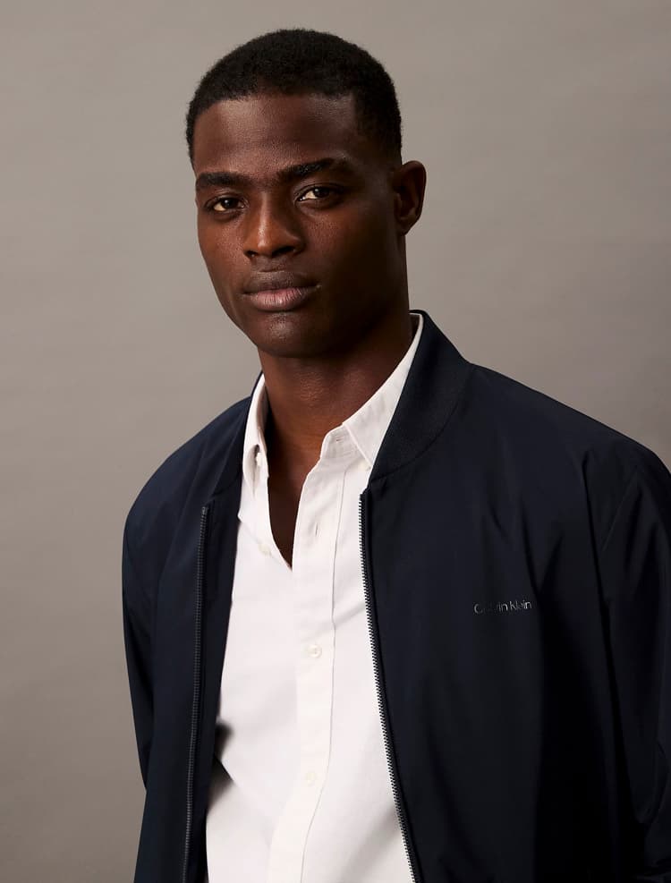 Ανδρικό Bomber Μπουφάν Navy Μπλε Calvin Klein LV040FM512-CJM