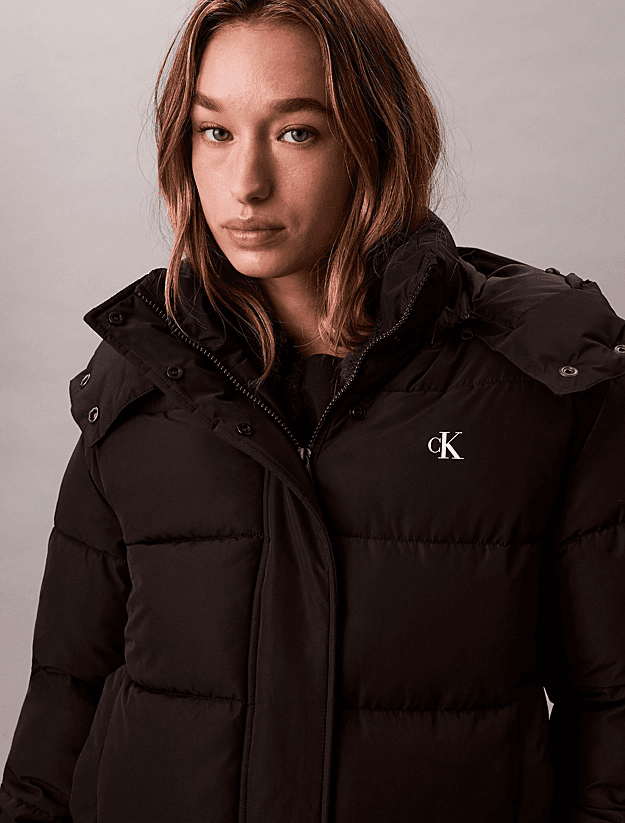 Γυναικείο Puffer Μπουφάν Μαύρο Calvin Klein LV047D513G-UB1