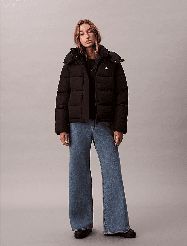 Γυναικείο Puffer Μπουφάν Μαύρο Calvin Klein LV047D513G-UB1