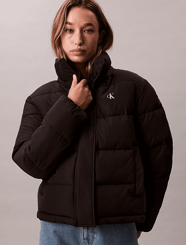Γυναικείο Puffer Μπουφάν Μαύρο Calvin Klein LV047D513G-UB1