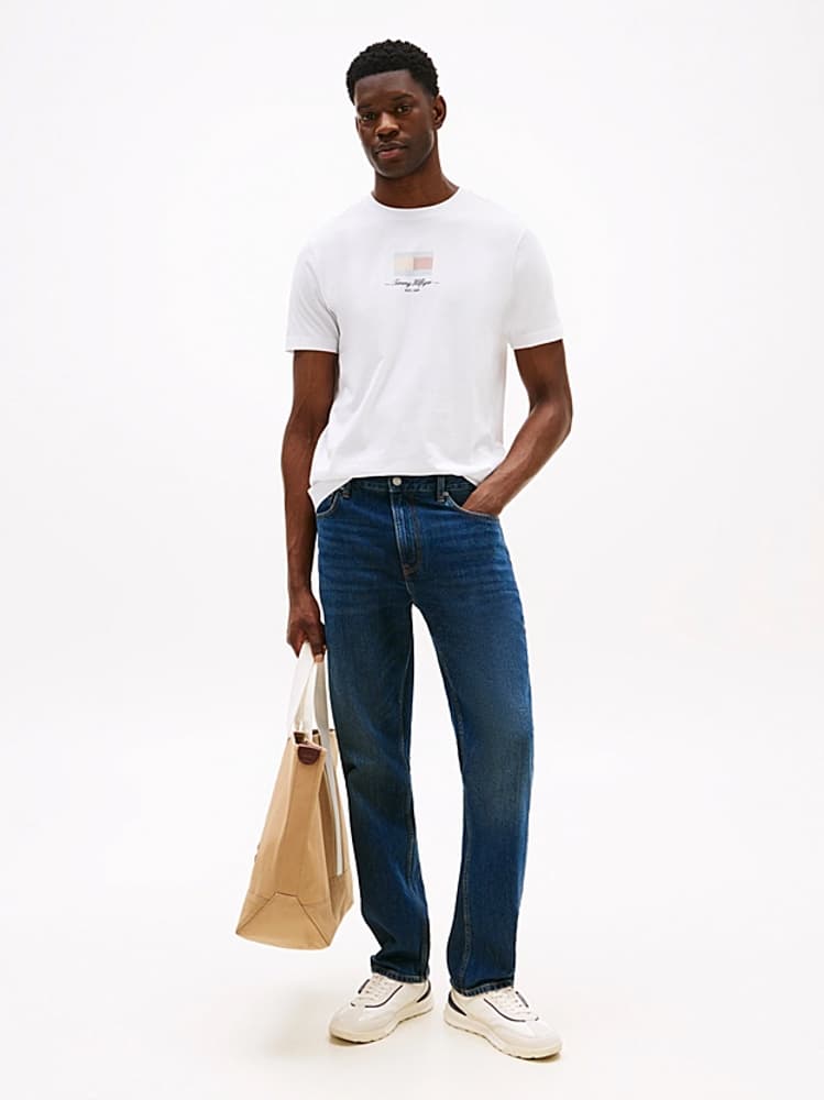 Ανδρικό T-shirt Λευκό Tommy Hilfiger MW0MW39349-YBR