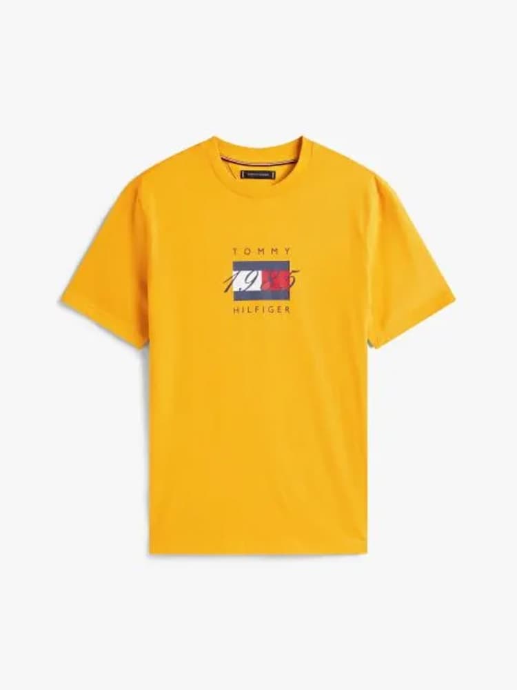 Ανδρικό T-shirt Κίτρινο Tommy Hilfiger MW0MW41338-ZF4