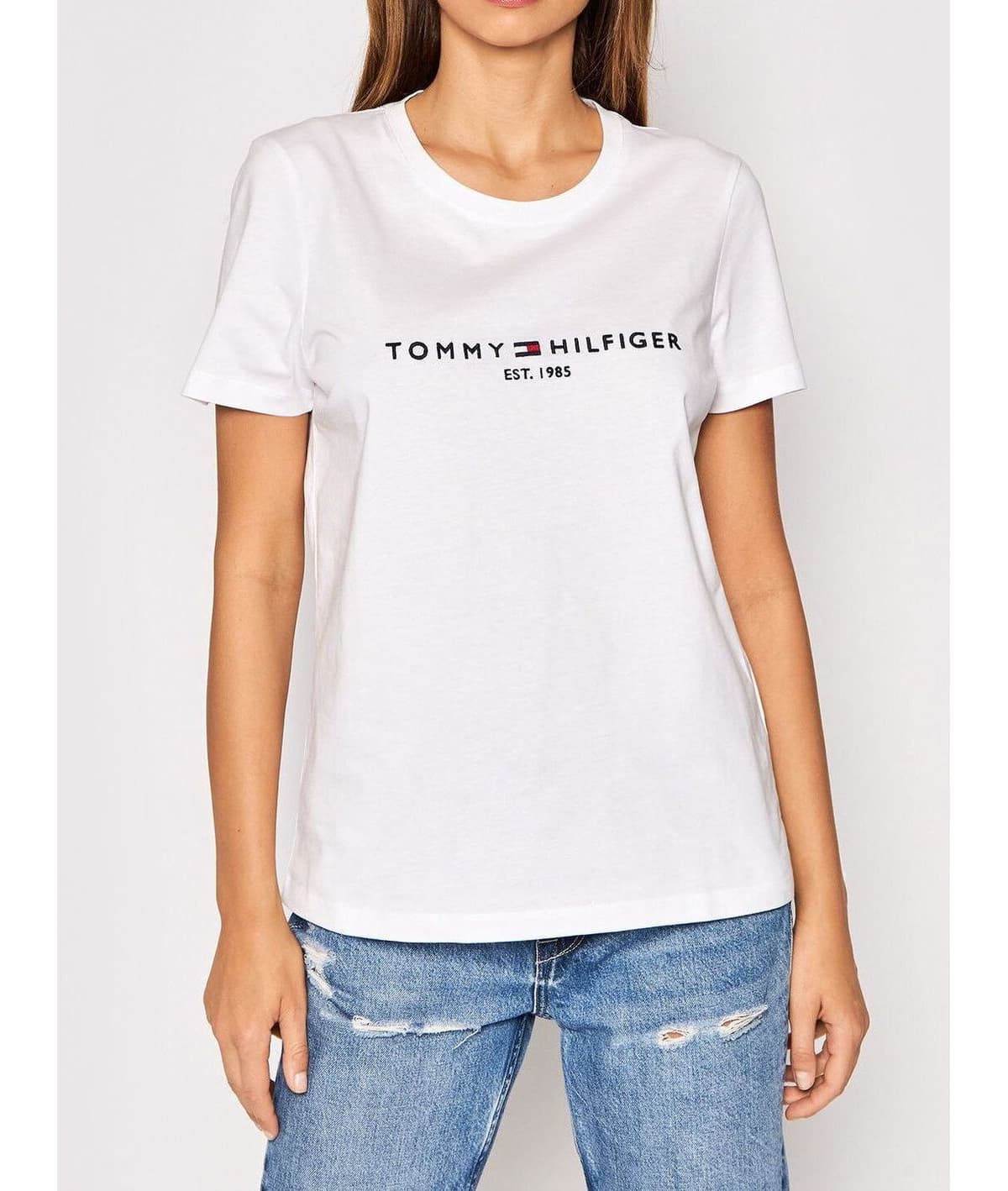 Γυναικείο Heritage T-shirt Λευκό Tommy Hilfiger WW0WW31999-YBR