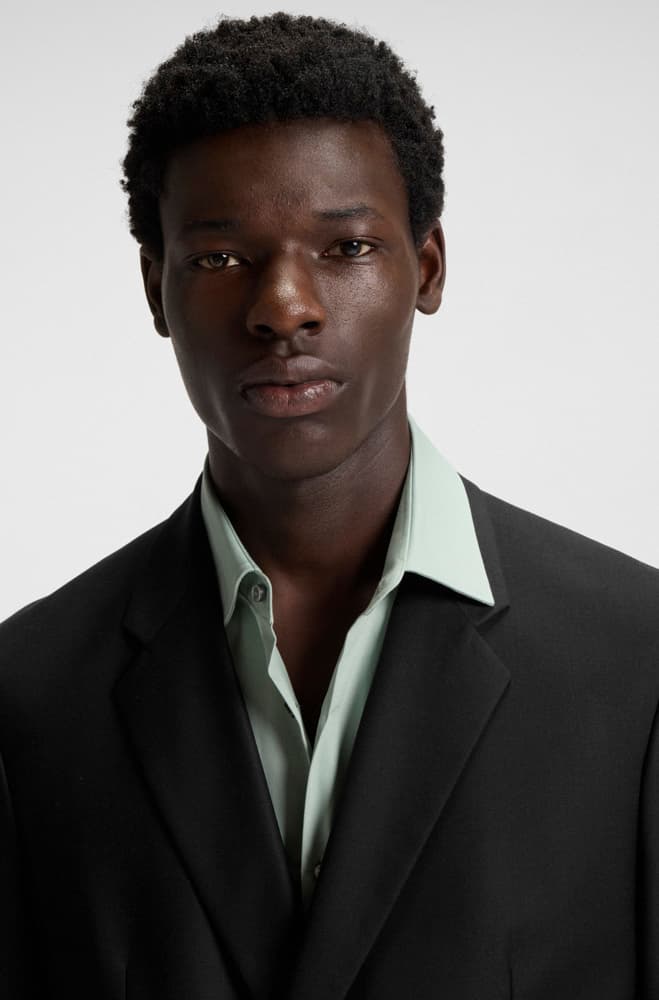 Men's Blazers Hugo Black