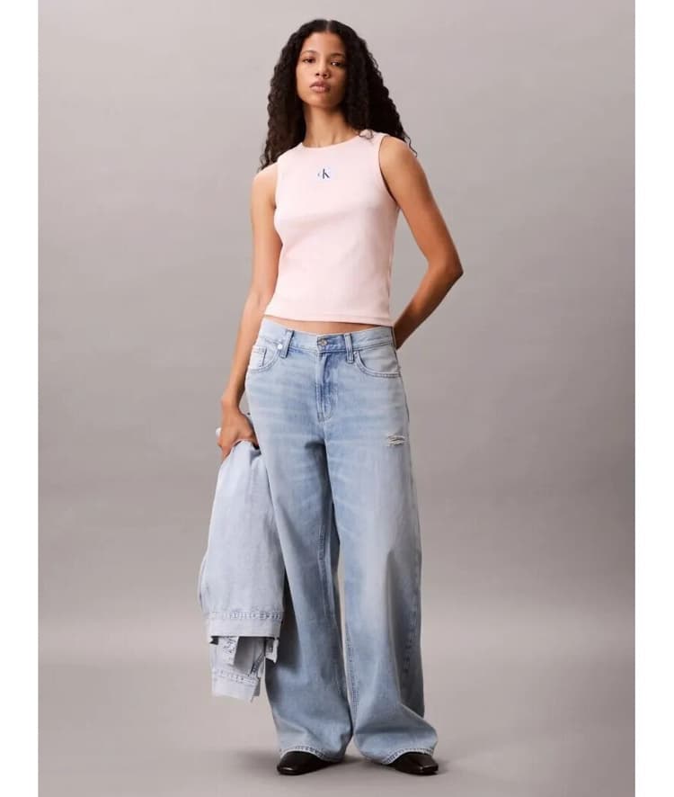 Γυναικείο Αμάνικο Τοπ Ροζ Calvin Klein LV047C909G-VI7