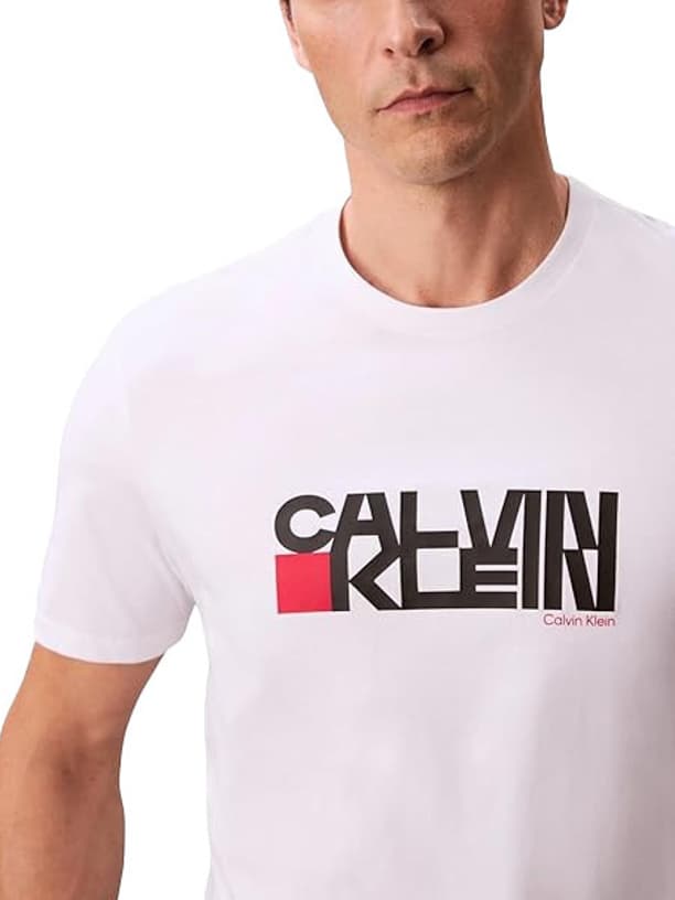 Ανδρικό T-shirt Λευκό Calvin Klein LV04RD814G-YAA