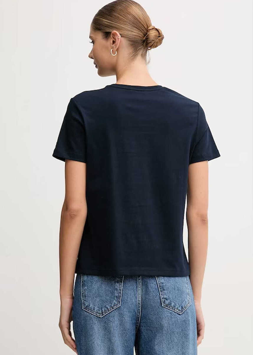 Γυναικείο TH Crest T-shirt Navy Μπλε Tommy Hilfiger WW0WW46153-C1G