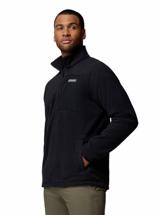Ανδρικό Jasper Ridge Pebbled Half Zip Fleece Μαύρο Columbia 2142411-010