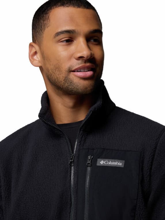 Ανδρικό Jasper Ridge Pebbled Half Zip Fleece Μαύρο Columbia 2142411-010