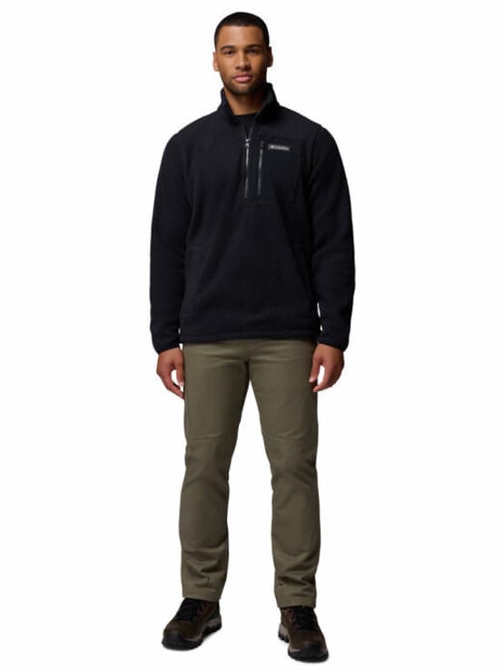 Ανδρικό Jasper Ridge Pebbled Half Zip Fleece Μαύρο Columbia 2142411-010