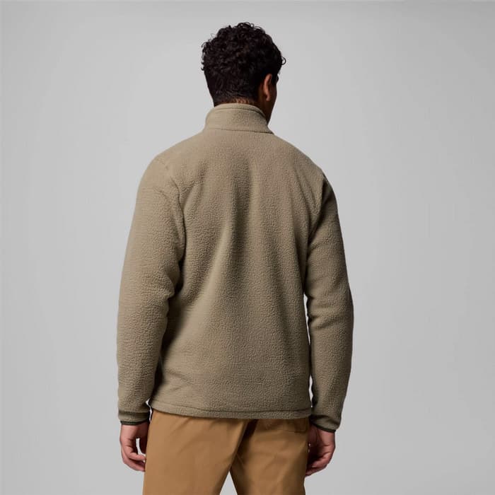 Ανδρική Jasper Ridge Pebbled Fleece Ζακέτα Λαδί Columbia 2142421-397