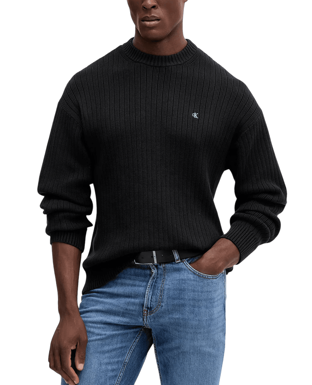 Ανδρικό Πουλόβερ Μαύρο Calvin Klein LV04RD314G-UB1
