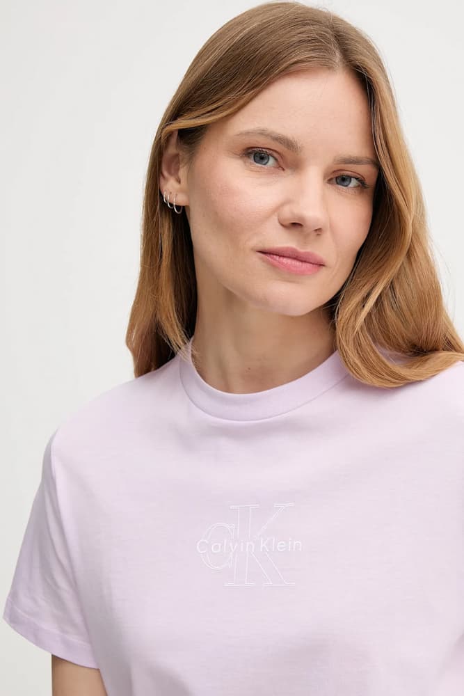 Γυναικείο T-shirt Λιλά Calvin Klein LV047C863G-XEF