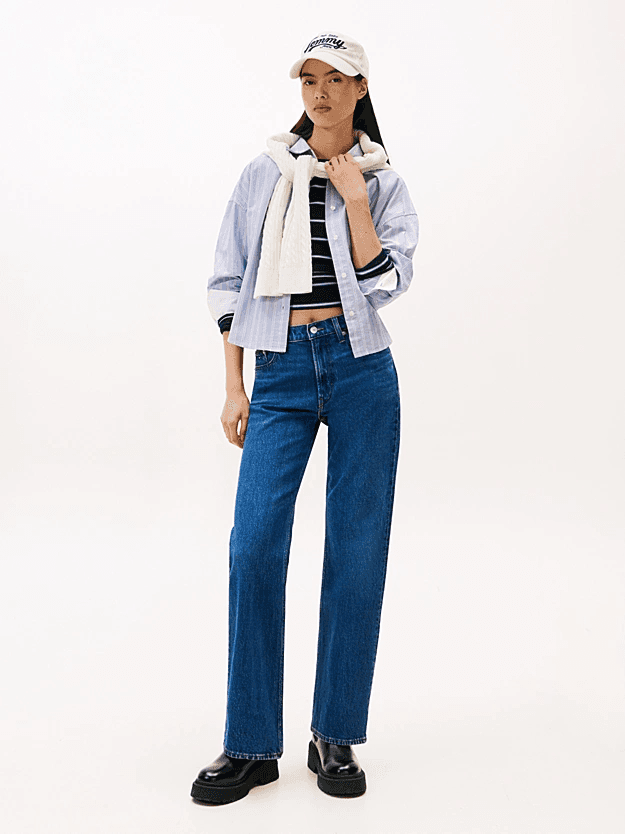 Γυναικεία Δερμάτινα Chelsea Μποτάκια Μαύρα Tommy Jeans EN0EN02888-BDS