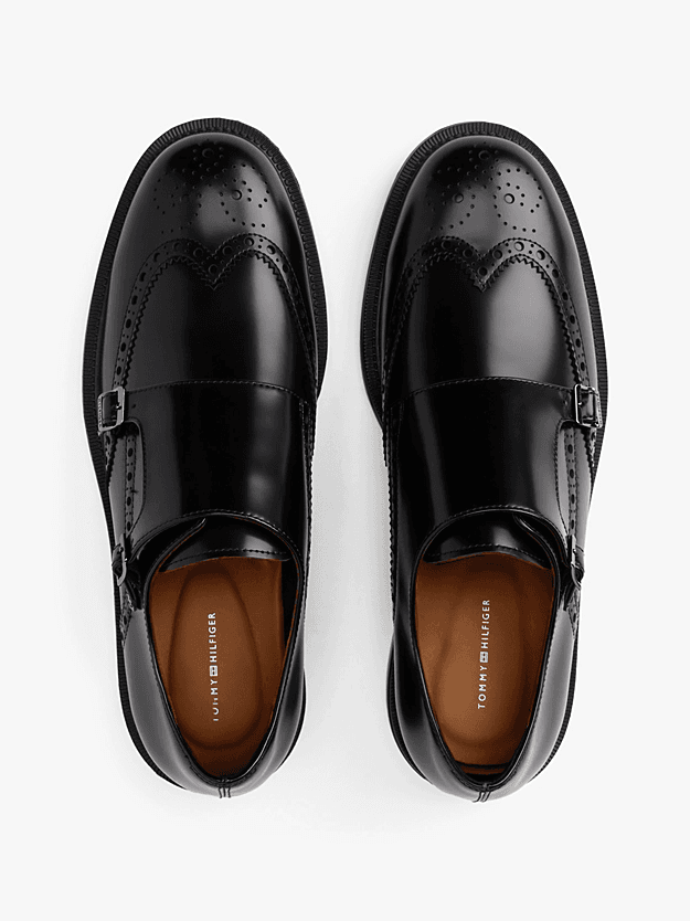 Ανδρικά Δερμάτινα Παπούτσια Μαύρα Tommy Hilfiger FM0FM05767-BDS