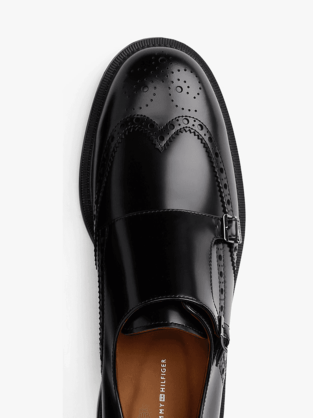 Ανδρικά Δερμάτινα Παπούτσια Μαύρα Tommy Hilfiger FM0FM05767-BDS