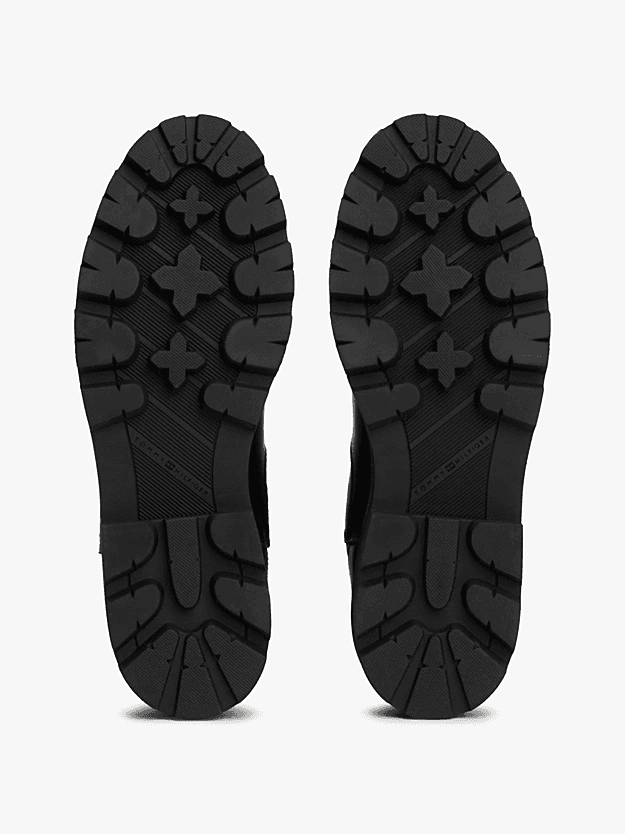 Γυναικεία Δερμάτινα Μποτάκια Μαύρα Tommy Hilfiger FW0FW08770-BDS