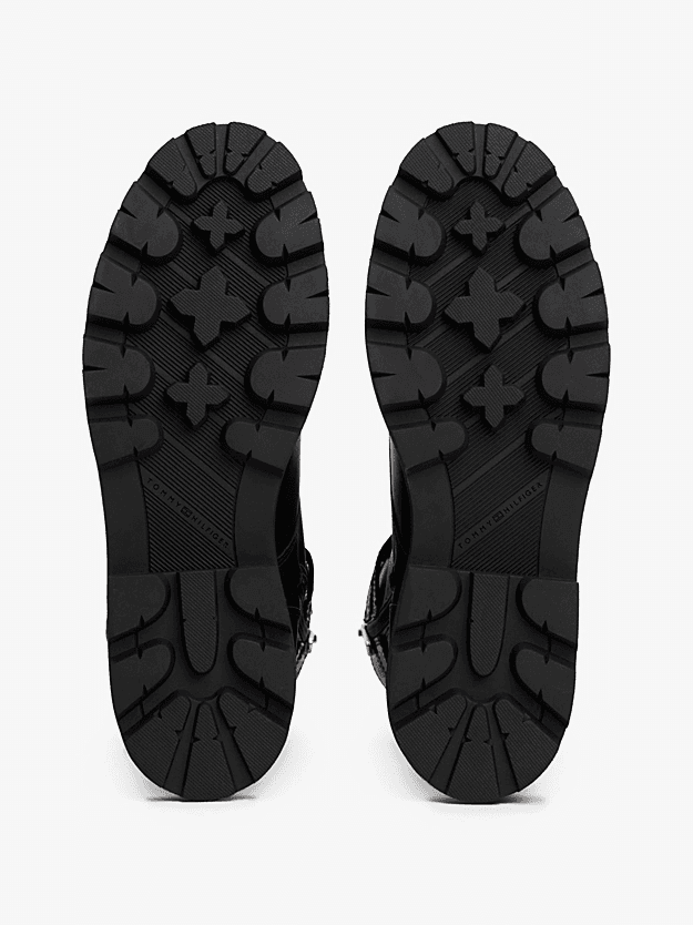 Γυναικείες Δερμάτινες Μπότες Μαύρες Tommy Hilfiger FW0FW08986-BDS