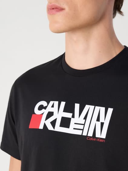 Ανδρικό T-shirt Μαύρο Calvin Klein LV04RD814G-UB1