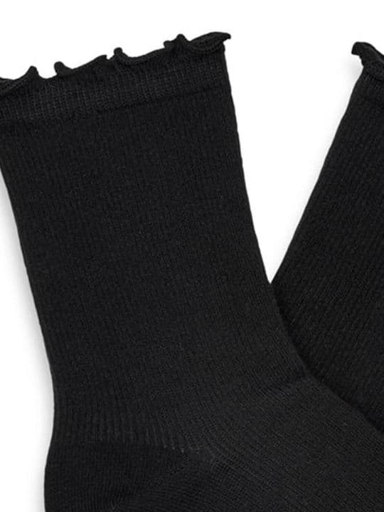 Γυναικείες Karsyn Lettuce Edge Κάλτσες Μαύρες UGG 1125531-BLK