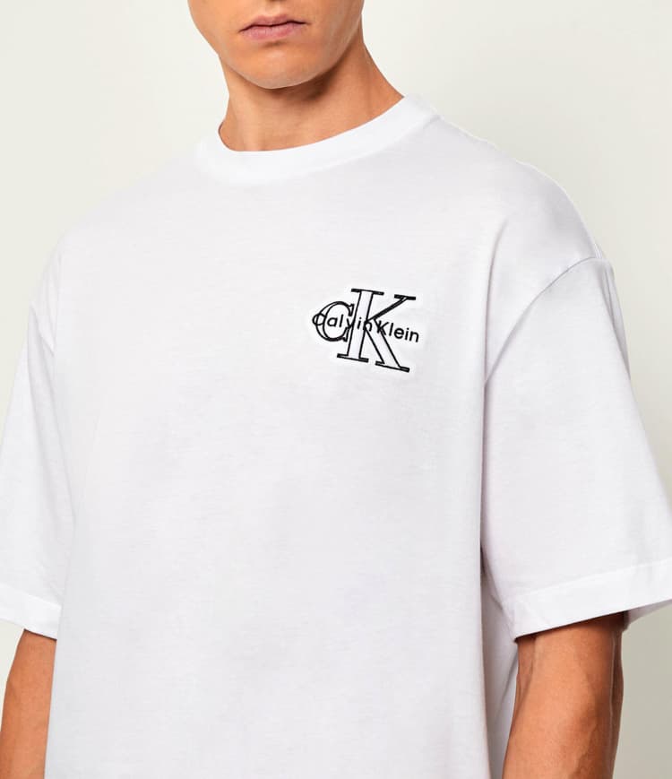 Ανδρικό T-shirt Λευκό Calvin Klein LV04RC856G-YAA