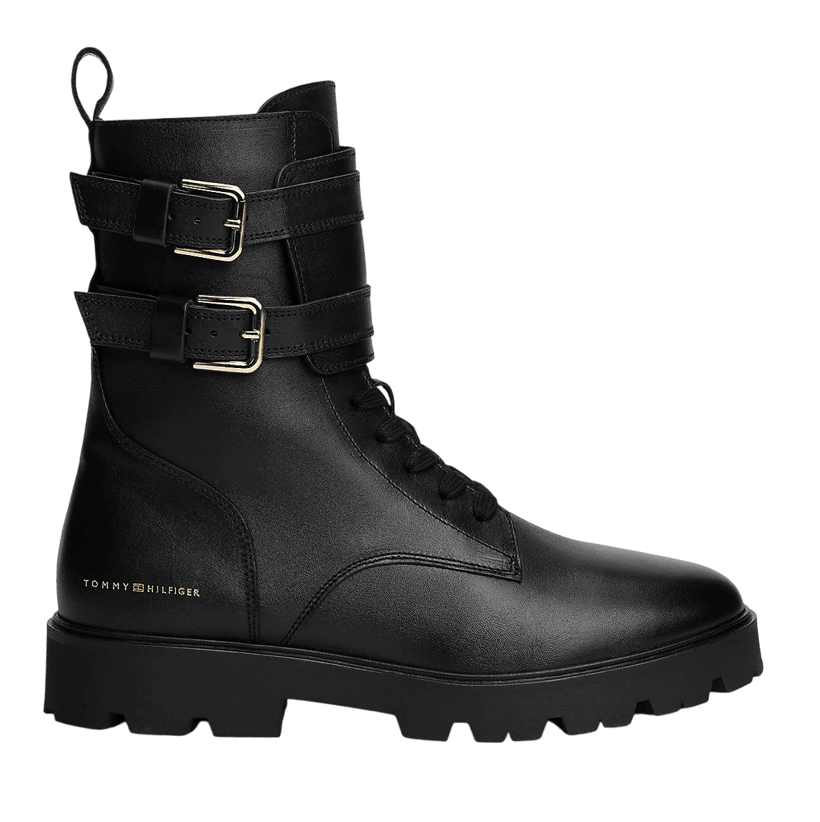 Γυναικείες Δερμάτινες Μπότες Μαύρες Tommy Hilfiger FW0FW08986-BDS