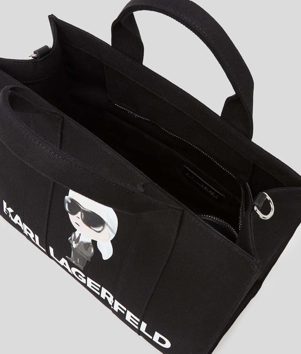 Γυναικεία Ikon Karl Square Tote Τσάντα Μαύρη Karl Lagerfeld A2W50047-999 BLACK