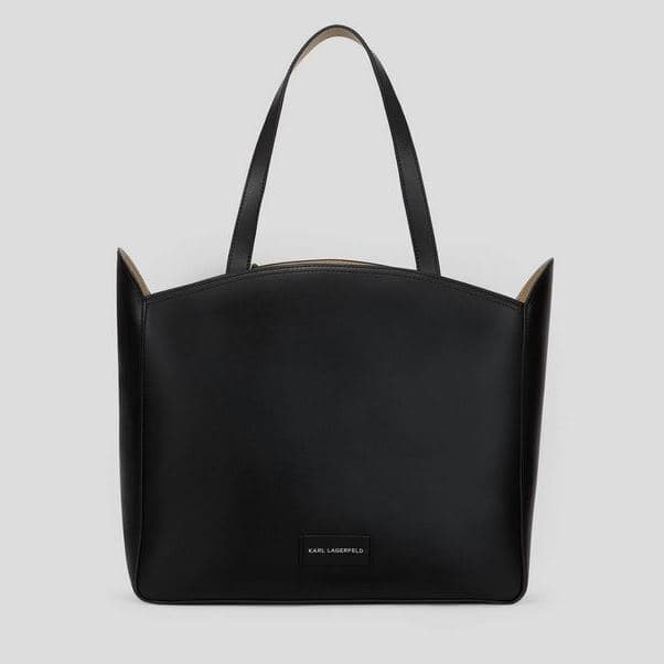 Γυναικεία Δερμάτινη K/Circle Tote Τσάντα Μαύρη Karl Lagerfeld A3W30043-999 BLACK