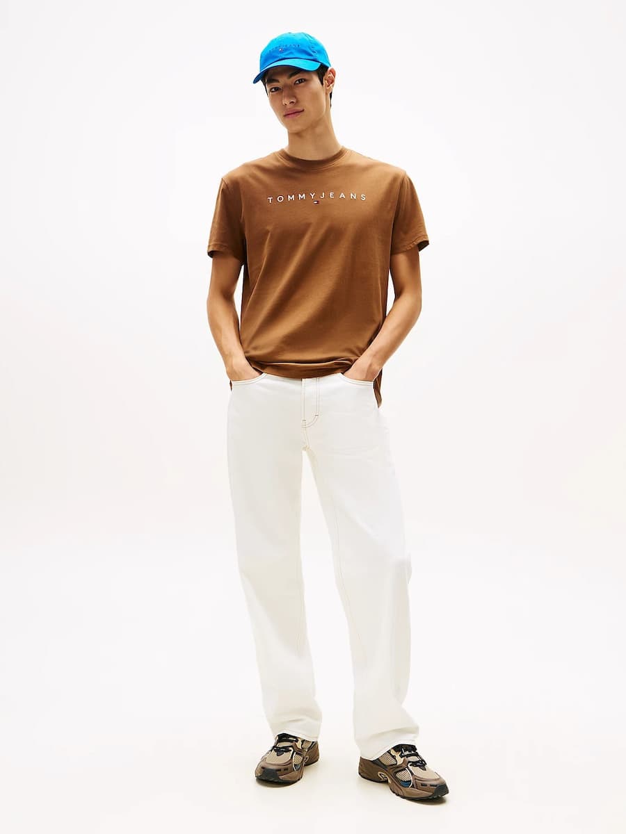 Ανδρικό T-shirt Καφέ Tommy Jeans DM0DM20744-0HD