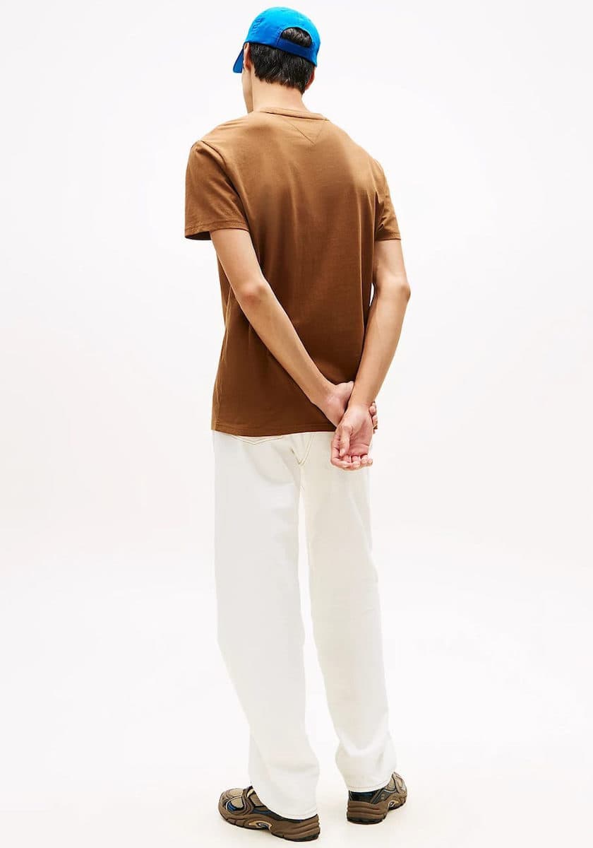 Ανδρικό T-shirt Καφέ Tommy Jeans DM0DM20744-0HD