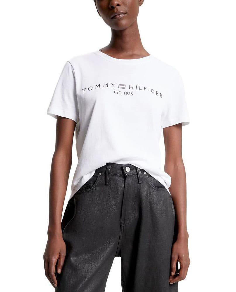 Γυναικείο Signature Logo T-shirt Λευκό Tommy Hilfiger WW0WW40276-YCF